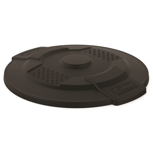 Suncast Commercial 44 Gallon Resin Utility Trash Can Lid, Black